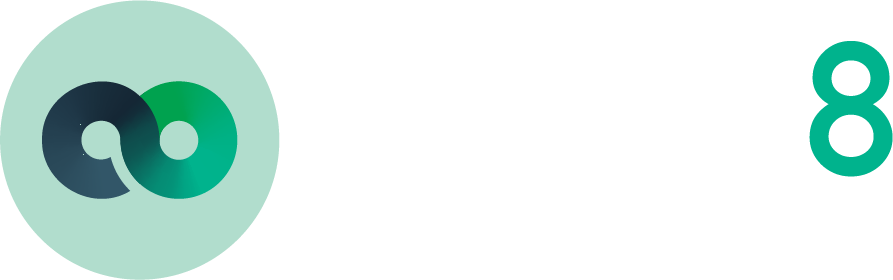 Circle 8 Logo reversed